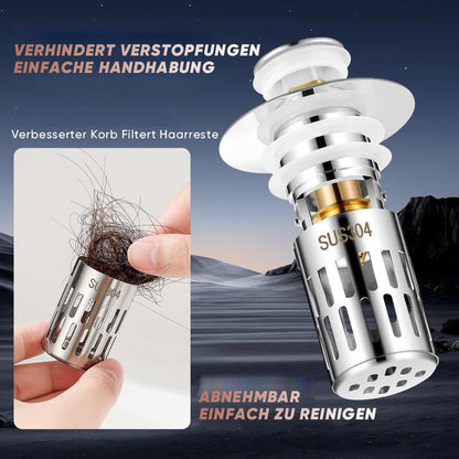 Avelena | Universeller Abflussfilter für das Badezimmer Waschbecken