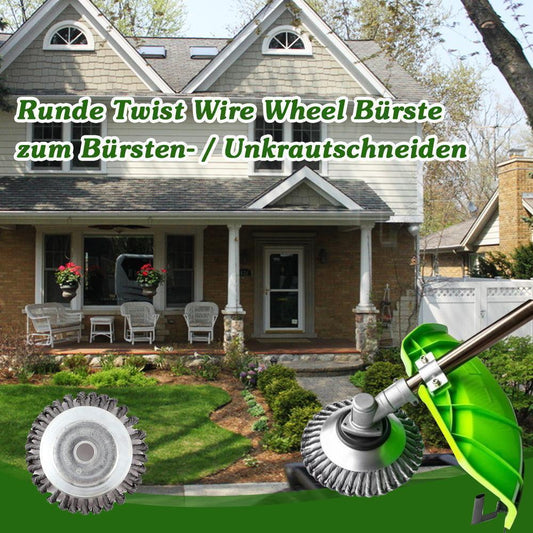 Avelena | Runde Twist Wire Wheel Bürste zum Bürsten- / Unkrautschneiden