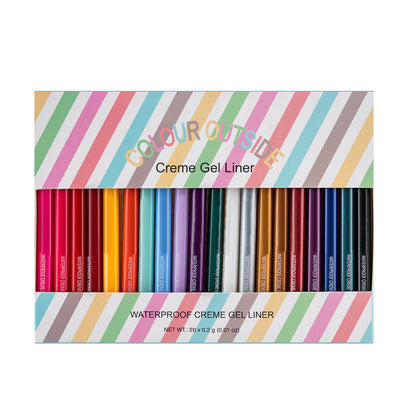 Avelena | 20 Pcs Bunte Eyeliner Stift Set