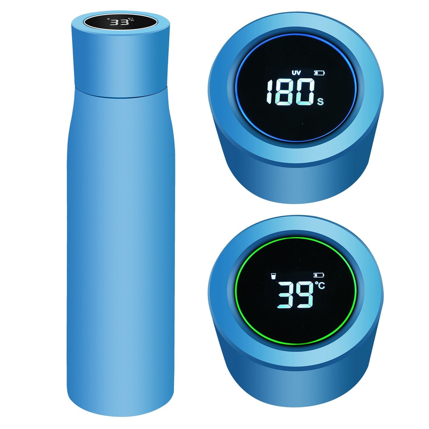 Avelena | Aquyn UV Licht Wasserflasche – Smarte Wasserflasche mit UV-Stilisierung für sauberes Trinkwasser