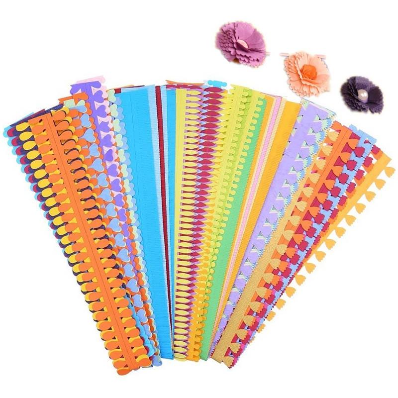 Avelena | Diy Origami Farbfrohe Pappstreifen - 18 Pcs
