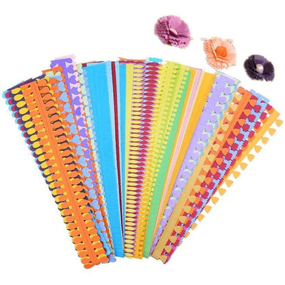 Avelena | Diy Origami Farbfrohe Pappstreifen - 18 Pcs