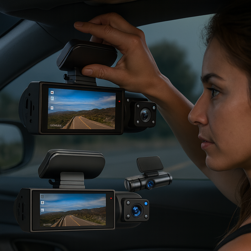 Avelena | Dash Cam Dual Camera 1080p Night Vision Wide Angle Car DVR