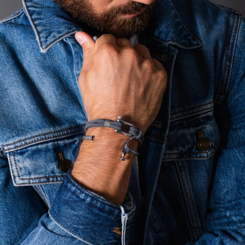 Avelena | Geformte Schnalle Nylon Geflochtenes Armband