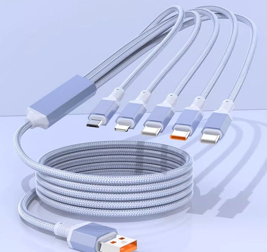 Avelena | 100W Schnelllade 5-in-1 Datenkabel - Energie Tanken