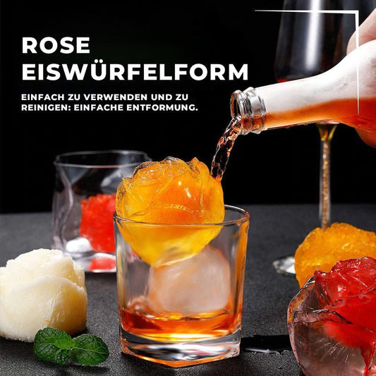 Avelena | Rosen-Eiswürfelform mit 4 Fächern