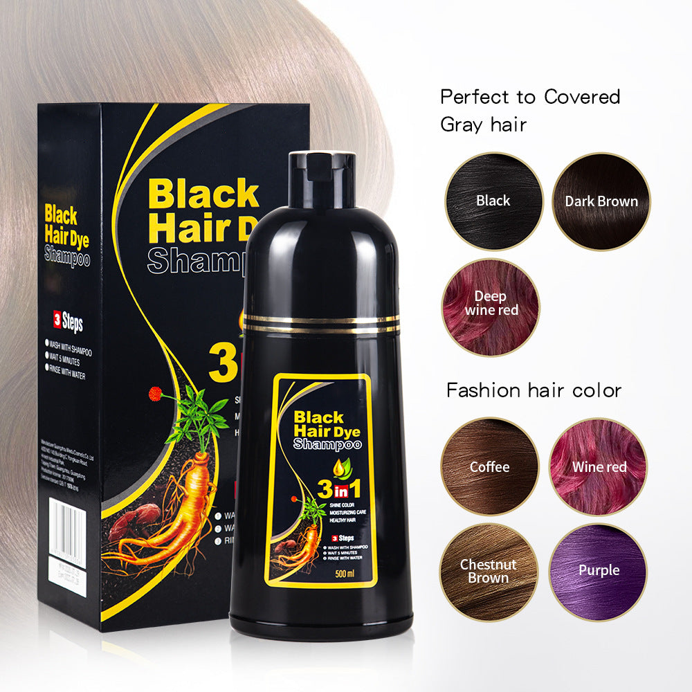Avelena | Schwarze Haarfärbe-Shampoo - Ayurveda Keine Nebenwirkungen
