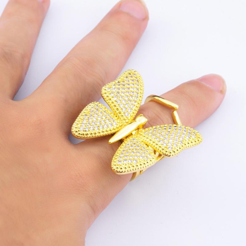 Avelena | Dynamischer Schmetterling Ring