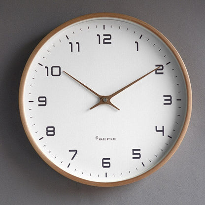 Avelena | Skandinavische Holz-Wanduhr Zeitlose Eleganz & Design