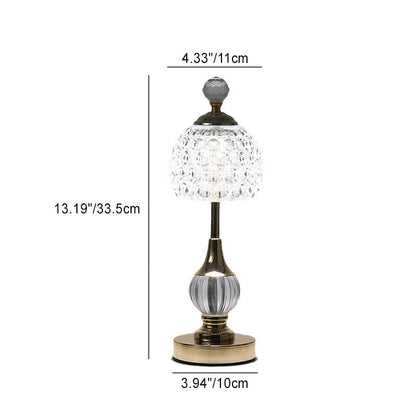 Avelena | Moderne kreative Ananas Metall Acryl USB LED Tischlampe für Schlafzimmer