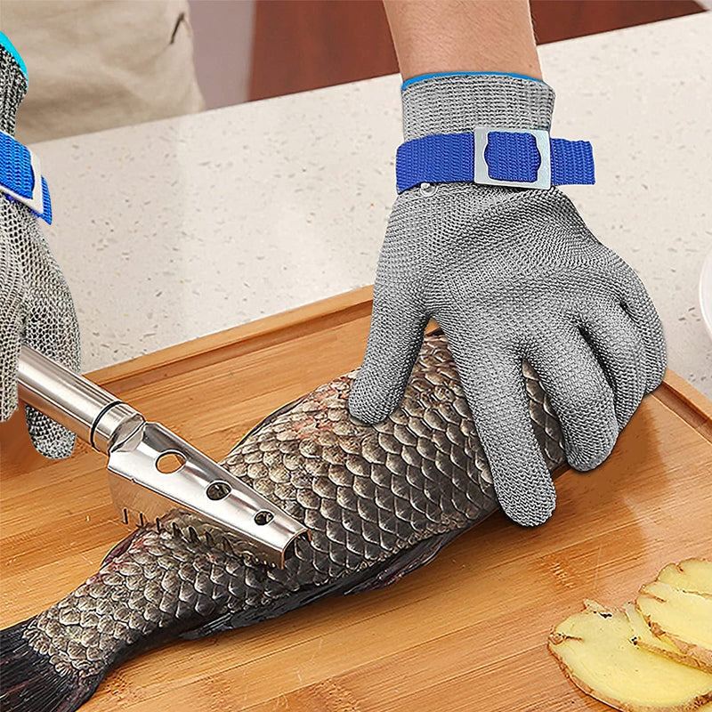 Avelena | Edelstahlgewebe Metall Labor Schutzhandschuhe