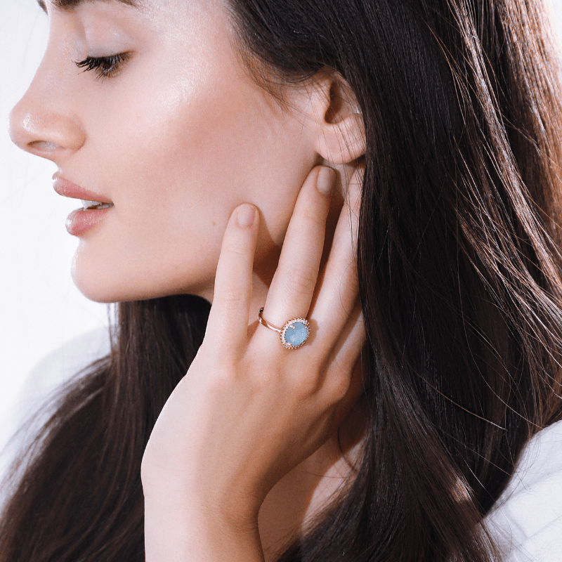 Avelena | Glow Ring - Mystischer Cocktailring mit elegantem Design
