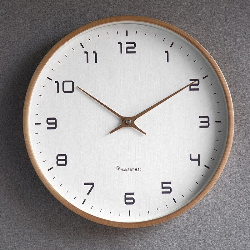 Avelena | Skandinavische Holz Wanduhr Zeitlose Luxus & Design