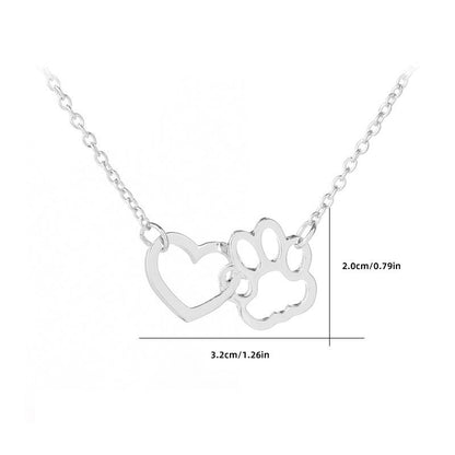 Avelena | Paw Heart Anhänger Necklace