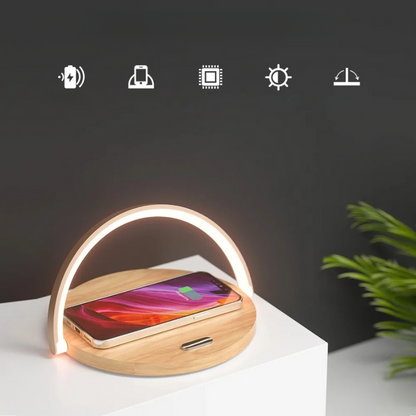Avelena | Drahtloses 15W Ladegerät mit Schreibtischlampe
