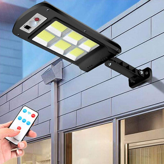 Avelena | 200W Außen-Solar-LED-Lampe mit Fernbedienung, Bewegungs- und Dämmerungssensor