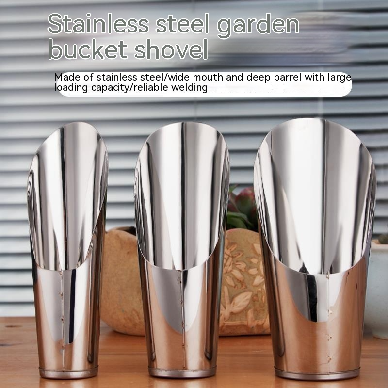 Avelena | Edelstahl Schaufel für Blumenerde – Robuste Pflanzschaufel für Garten und Balkon