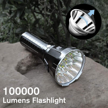 Avelena | 30000-5000 Lumen Hochleistungs-LED-Taschenlampe, wasserdicht