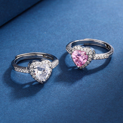 Avelena | Diamanten Liebe Pfirsich Herz Ring