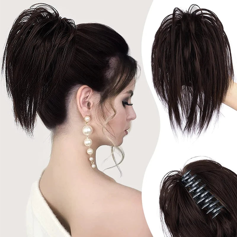 Avelena | Messy Ponytail Clip Verlängert Das Haar
