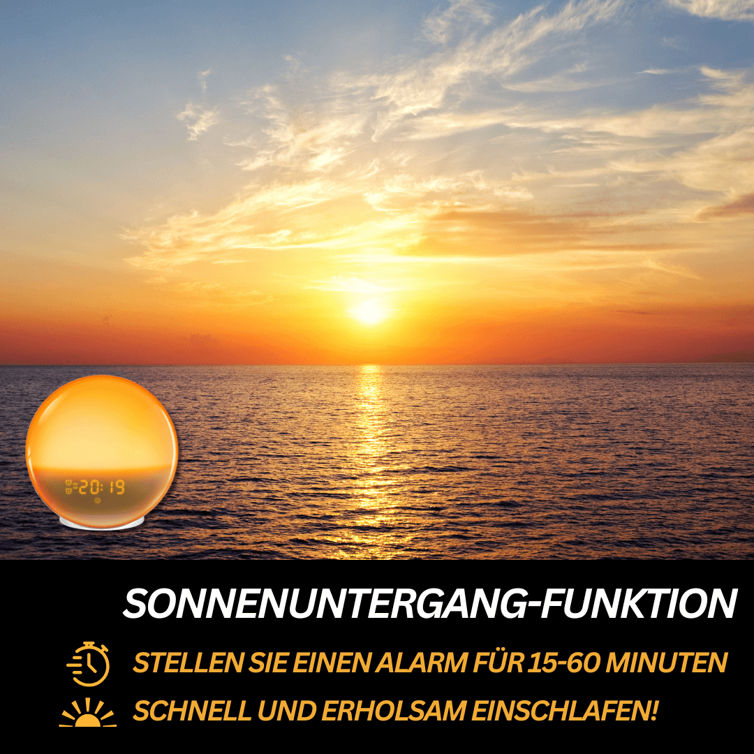 Avelena | Lichtwecker mit Radio & Naturgeräuschen Glowrise