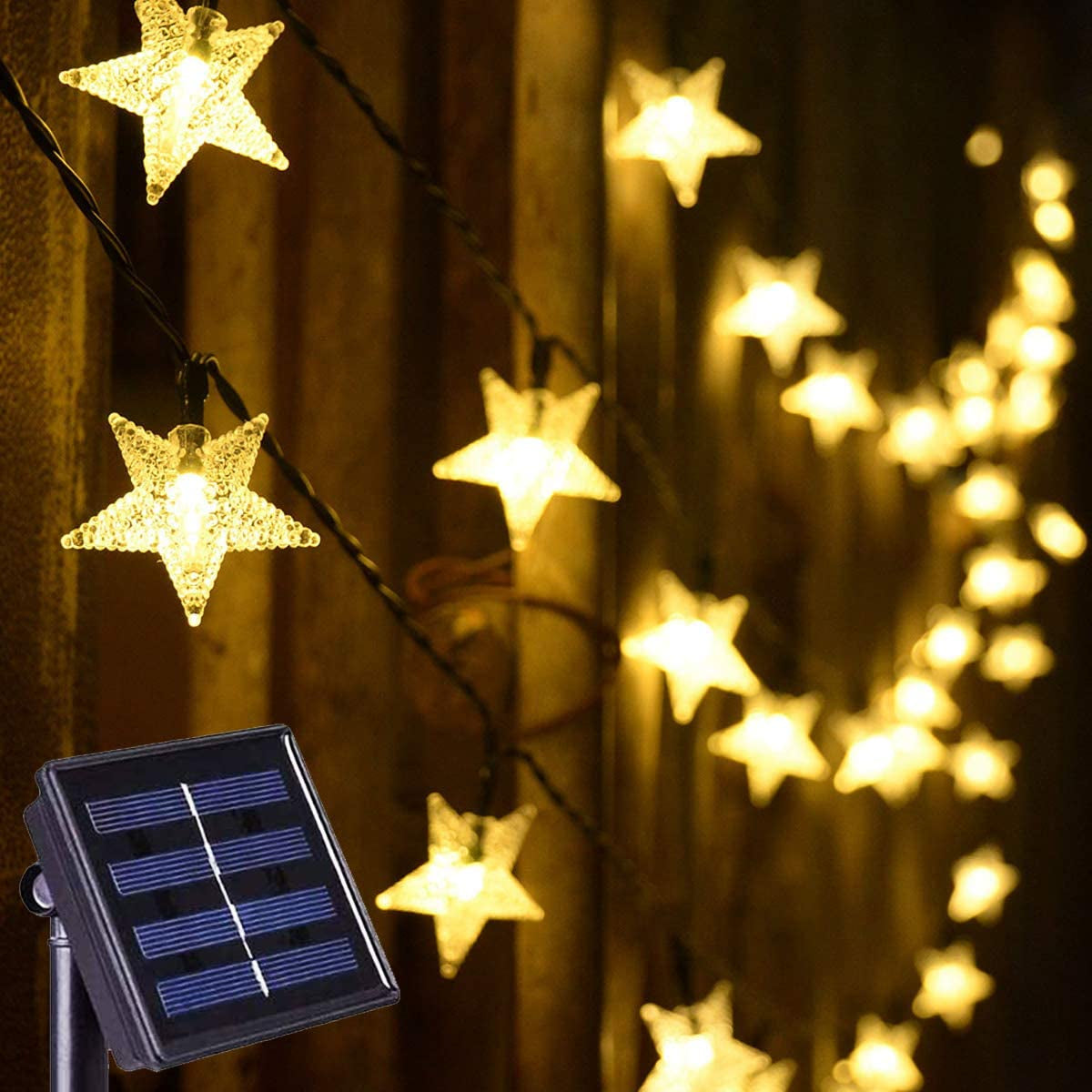 Avelena | Solarbetriebene Feelys, Kaltweiß Wasserdichte Solar-Pavillon Sommerlichter, 30Ft 50 Led Solarlichter Für Weihnachtsgartendekoration