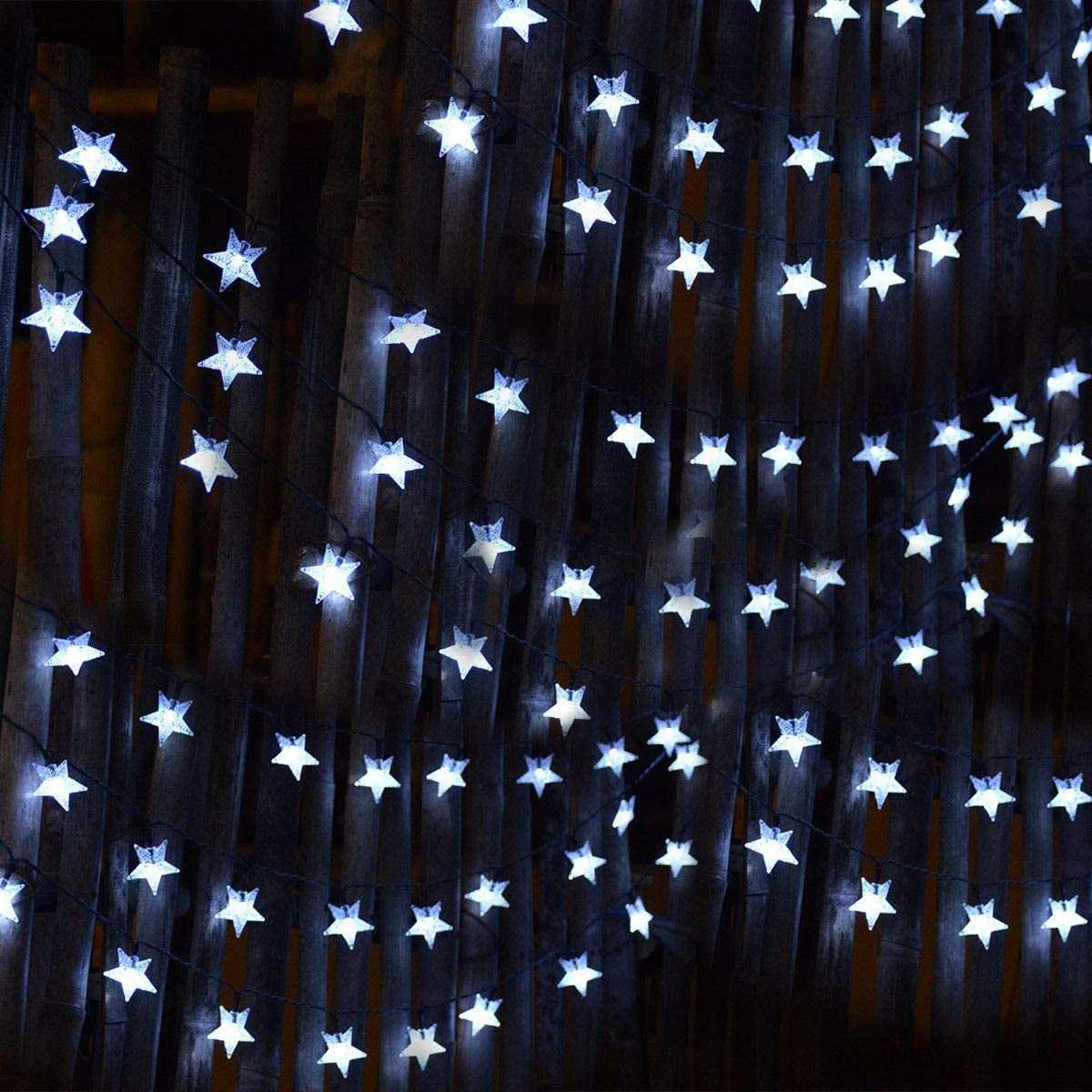 Avelena | Solarbetriebene Feelys, Kaltweiß Wasserdichte Solar-Pavillon Sommerlichter, 30Ft 50 Led Solarlichter Für Weihnachtsgartendekoration
