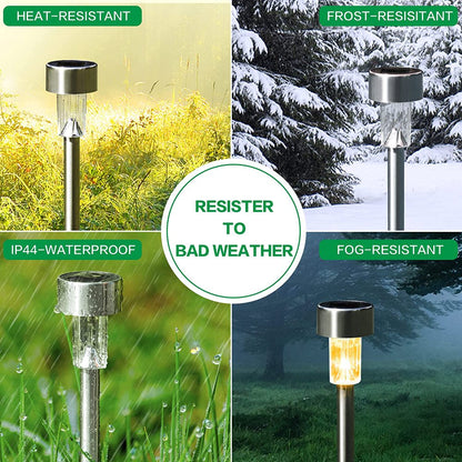 Avelena | Edelstahl Außen-Solarlichter Für Den Gehweg - Wasserdicht, Led Landschaftsbeleuchtung Solarbetriebene Lichter Solar Gartenlichter Für Gehwege Patio Garten