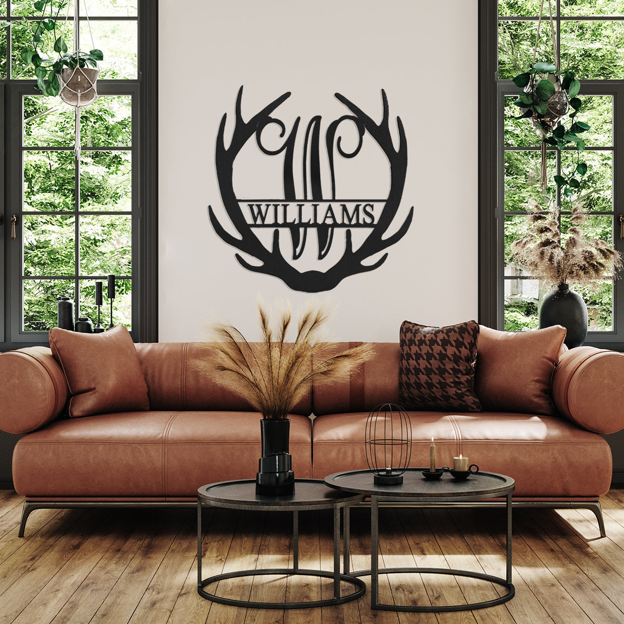 Avelena | Decor Steals Gevir Monogram mit Namen Anpassbares Metall Namensschild Für Zuhause Gevir