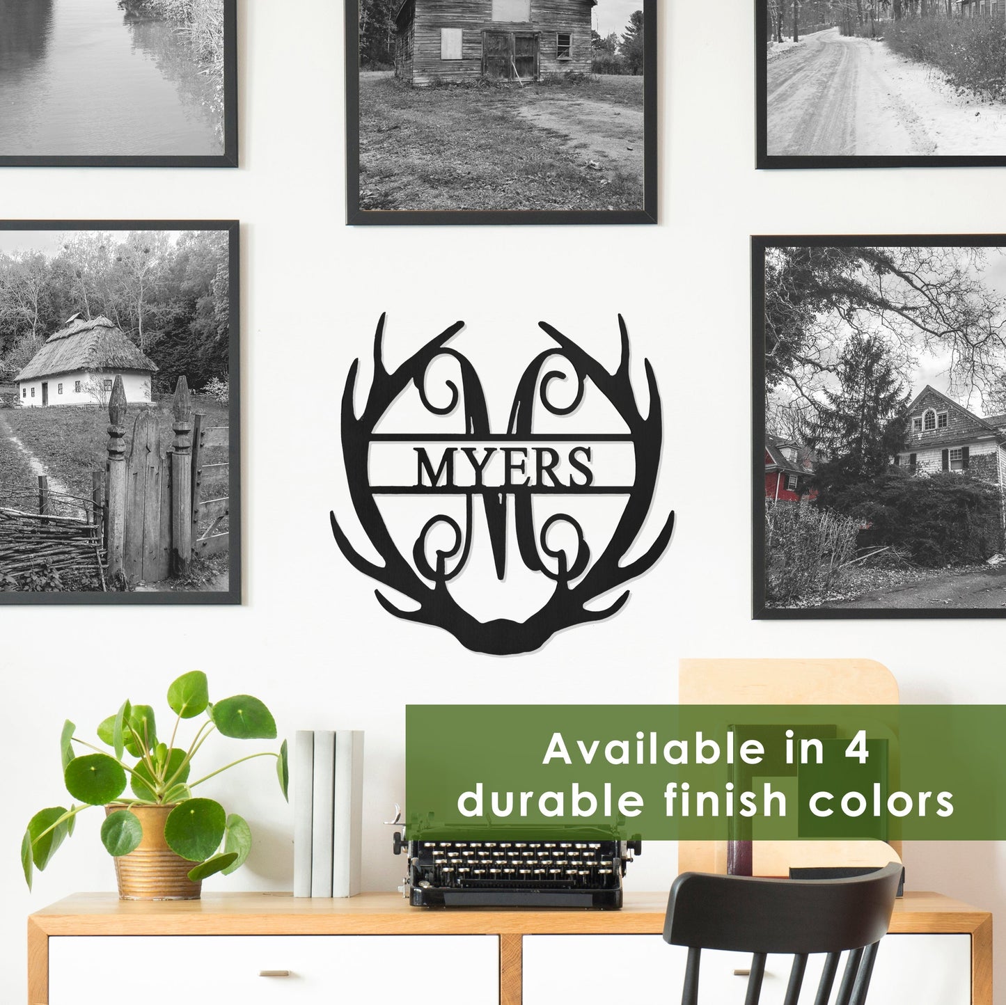 Avelena | Decor Steals Gevir Monogram mit Namen Anpassbares Metall Namensschild Für Zuhause Gevir