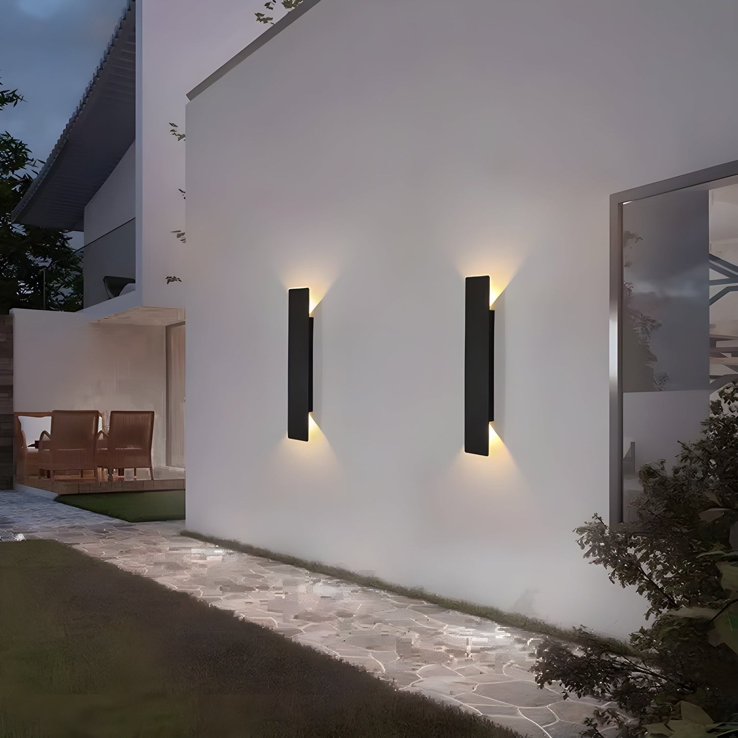 Avelena | Licht - Moderne wetterfeste LED-Wandleuchte aus Aluminium für den Außenbereich