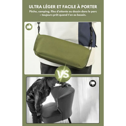 Avelena | 2-in-1 Stuhltasche – Ultraleichter faltbarer Rucksack mit eingebautem Sitz