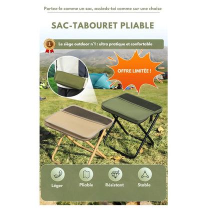 Avelena | 2-in-1 Stuhltasche – Ultraleichter faltbarer Rucksack mit eingebautem Sitz