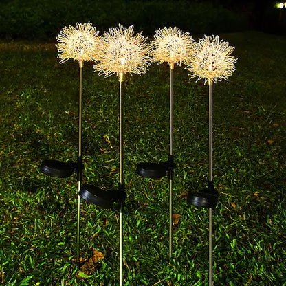 Avelena | 2-Pack: Outdoor Solar Löwenzahn Rasenlichter