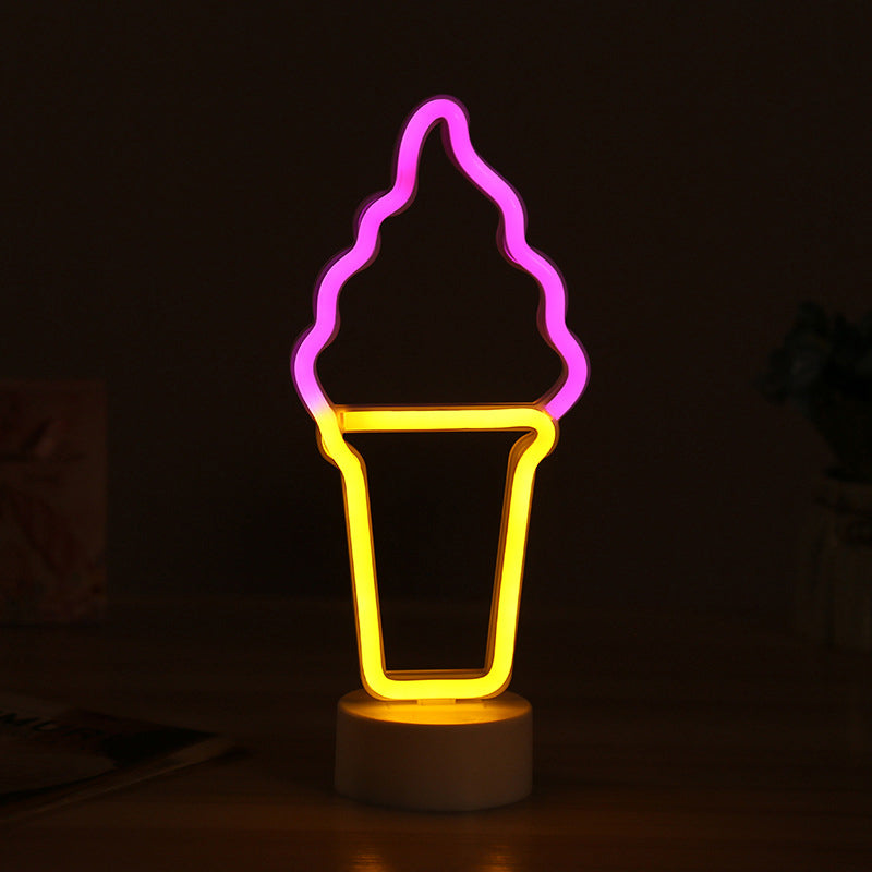 Avelena | Nordic Led Nachttischlampe Weiß Geometrie Nachtkommode Beleuchtung mit Kunststoffschirm