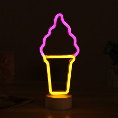Avelena | Nordic Led Nachttischlampe Weiß Geometrie Nachtkommode Beleuchtung mit Kunststoffschirm