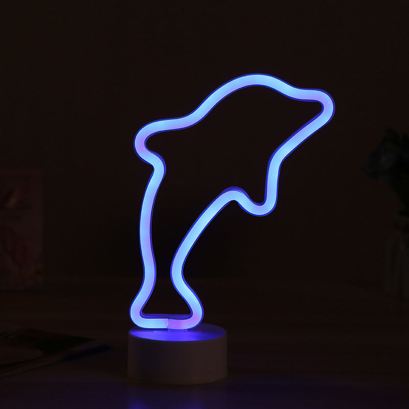 Avelena | Nordic Led Nachttischlampe Weiß Geometrie Nachtkommode Beleuchtung mit Kunststoffschirm