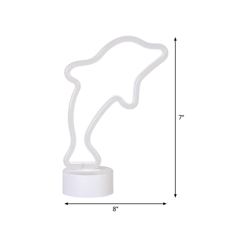 Avelena | Nordic Led Nachttischlampe Weiß Geometrie Nachtkommode Beleuchtung mit Kunststoffschirm