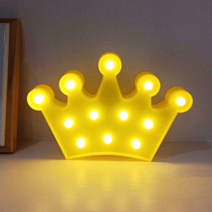 Avelena | Mädchen Element Plastik Nachtlampe Zeitgenössisch Batteriebetriebene Led Nachttischlampe