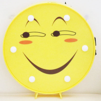 Avelena | Lustige Emoji Ausdruck Wandlampe Modernist Kunststoff Batterie Led Gelb Nachttischlampe