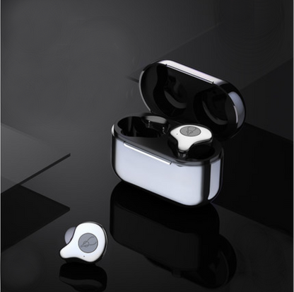 Avelena | Bluetooth5.0 TWS True Wireless Mini In-Ear Kopfhörer mit ultra langer Standby-Zeit, bilateraler Stereo, aktiver Geräuschunterdrückung, IPX5 wasserdicht, niedrige Latenz, zum Lernen, Sport, Musik hören, Anrufe tätigen