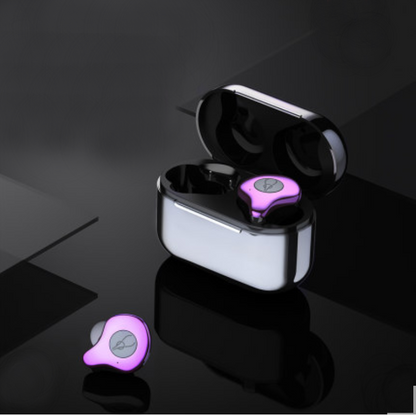 Avelena | Bluetooth5.0 TWS True Wireless Mini In-Ear Kopfhörer mit ultra langer Standby-Zeit, bilateraler Stereo, aktiver Geräuschunterdrückung, IPX5 wasserdicht, niedrige Latenz, zum Lernen, Sport, Musik hören, Anrufe tätigen