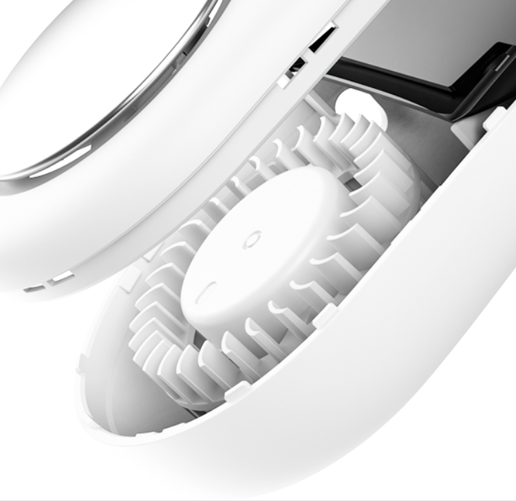 Avelena | Tragbarer Hängender Nacken-Elektrolüfter, mit USB-Ladefunktion, 360° Ring-Softwind und doppelfrequenzkonvertierendem Magnetschwebemotor, für Büro, Reisen & Outdoor