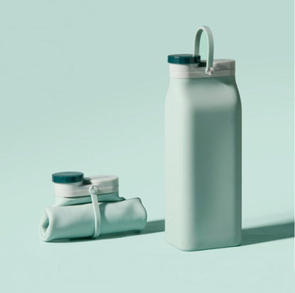 Avelena | Tragbare Silikon-Wasserflasche, mit hitzebeständigem Design, leicht zu reinigen, faltbar, große Kapazität und lebensmittelechtem Silikon, für Reisen, Sport, Camping und mehr