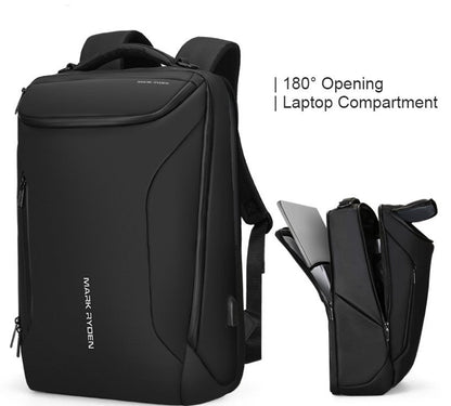 Avelena | Multifunktionaler 33L Rucksack mit großem Fassungsvermögen, mit stromlinienförmiger Form, wasserdichtem Design, 12 Arten von Stauraum, 180° Öffnung, separatem Laptopfach, USB-Ladeport