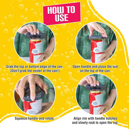 Avelena | Dosenöffner | Deckellos | Tragbar & Sicher für Getränkedosen