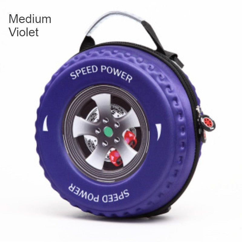 Avelena | Cooler 3D Rennwagenreifen Rucksack, für Vorschule & Kindergarten, Jungen & Mädchen