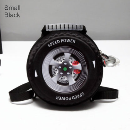 Avelena | Cooler 3D Rennwagenreifen Rucksack, für Vorschule & Kindergarten, Jungen & Mädchen