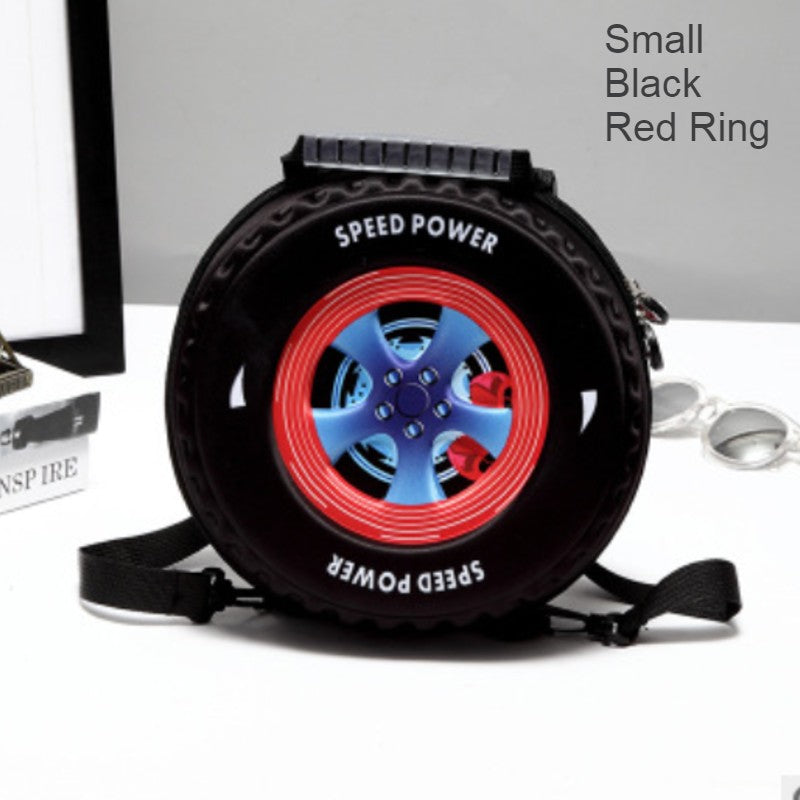 Avelena | Cooler 3D Rennwagenreifen Rucksack, für Vorschule & Kindergarten, Jungen & Mädchen