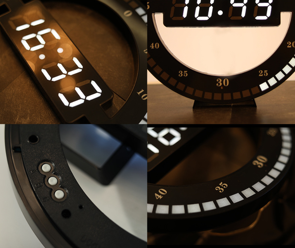 Avelena | Die einfachste und coolste LED-Wanduhr, für Zuhause, Büro & mehr